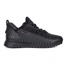 ECCO Sneaker Zipflex Low Dyneema-Skóra czarny Damski